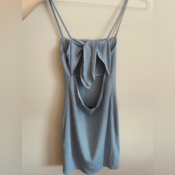 Forever 21 Blue Checker Mini Dress - Picture 2 of 3